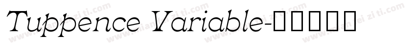 Tuppence Variable字体转换